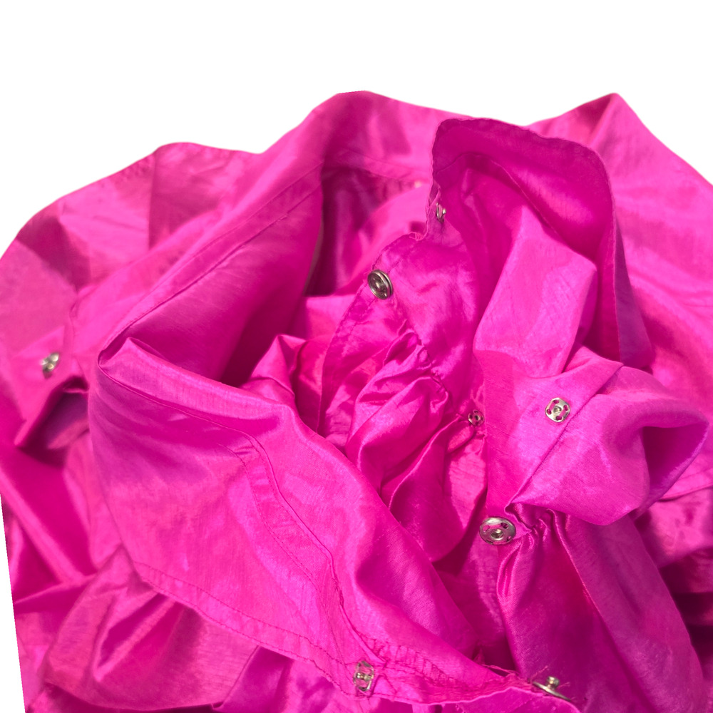 Vintage Cache Hot Pink Wrap Dress Size 10 - Picture 6 of 10